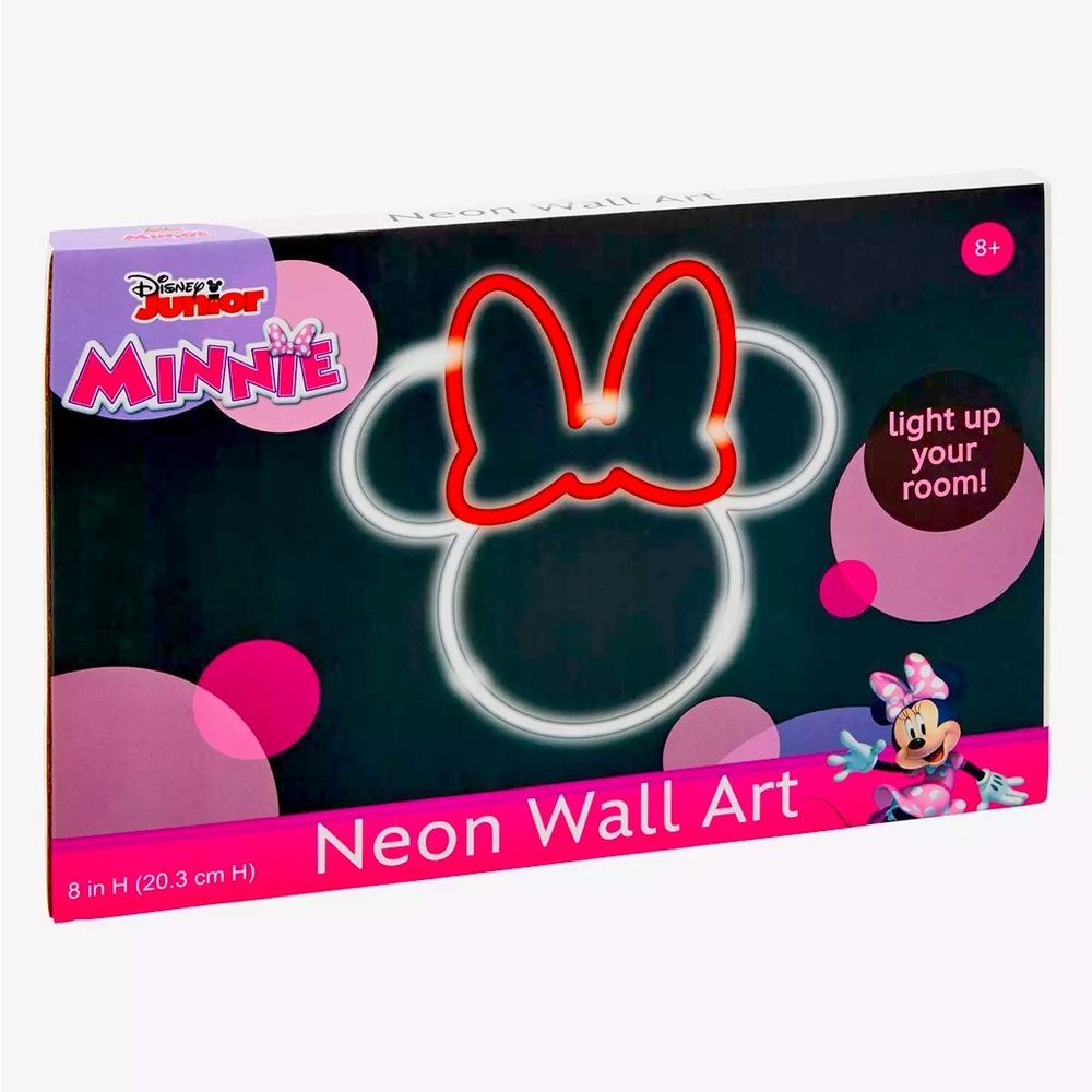 Disney Junior Minnie Mouse Neon Wall Light NEW